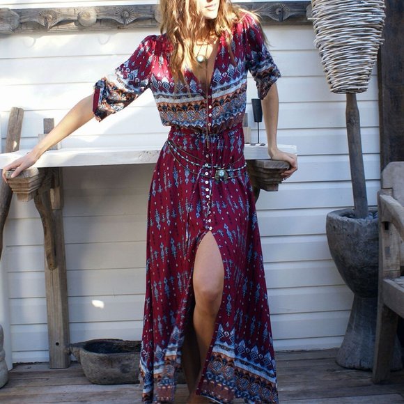 2021 Hot Pick -Boho Long Maxi Floral Dress - Picture 2 of 8